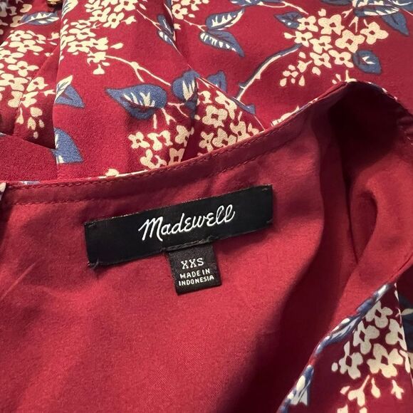 Madewell floral long sleeve shift dress. Size xxs - Picture 3 of 8
